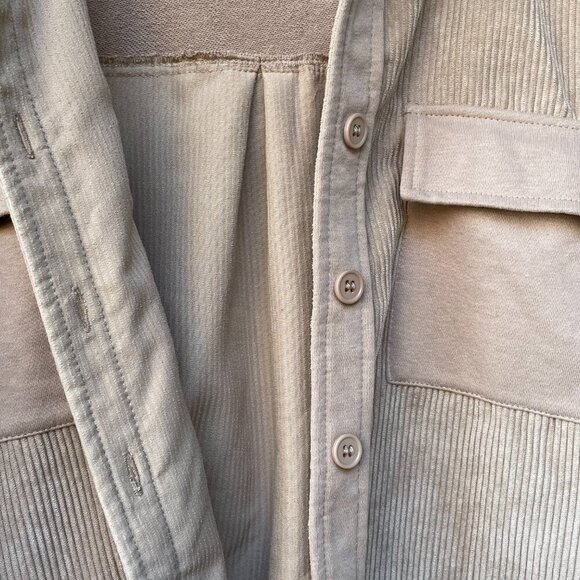 Crave Fame Cropped Tan Corduroy Button Down Jacket Juniors XL - Picture 11 of 16